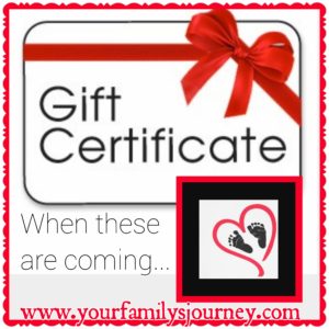 Gift certificates for Postpartum support